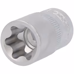 Torx profilo E Quadro femmina a norma DIN 3120 / ISO 1174 con sede per sfera di tenuta Per utilizzo manuale Cromata opaca Cro ...