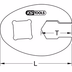 KS Tools 913.3819 adattatore ed estensione per chiavi 1 pz Attacco terminale per chiave