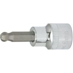 3/8' Bussola p.viti a esagono incassato c.testa sferica chrome 4mm