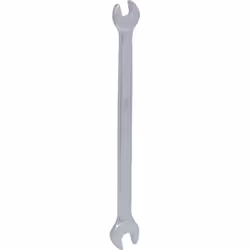 DIN 3110 / ISO 1085 / ISO 10102 / ISO 3318 Bocca inclinata a 15° Teste fresate Cromata opaca Cromo-vanadio Larghezza tra le p ...