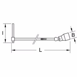 KS Tools 517.1114 chiave a tubo Adattatore per bussola 1 pz - Vista aggiuntiva 7
