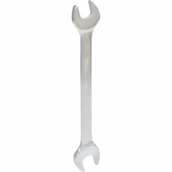 DIN 3110 / ISO 1085 / ISO 10102 / ISO 3318 Bocca inclinata a 15° Teste fresate Cromata opaca Cromo-vanadio Larghezza tra le p ...