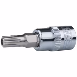 Torx con foro Attacco quadro femmina a norma DIN 3120 / ISO 1174 con sede per sfera di tenuta Con inserto nichelato inserito ...