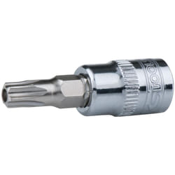 1/4' Bussola p.viti Torx c.foro chrome TB25