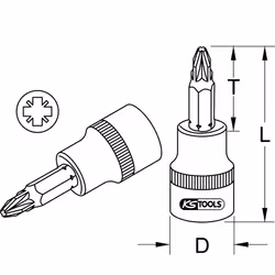 KS Tools 918.3878-E bussola e set di bussole Presa elettrica - Vista aggiuntiva 2
