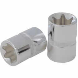 Torx profilo E Attacco quadro femmina a norma DIN 3120 / ISO 1174 con sede per sfera di tenuta Per utilizzo manuale Cromate l ...