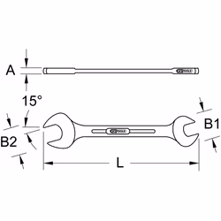 KS Tools 518.0709 chiave a forchetta - Vista aggiuntiva 5