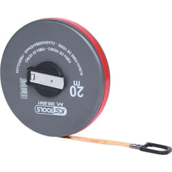 Rotella metrica c.nastro in plastica,20m