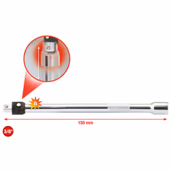 KS Tools 919.3804-E, Elemento singolo, Barra di prolunga, Acciaio al cromo-vanadio, 150 mm, 1 pz