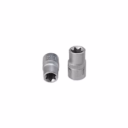 Torx profilo E Attacco quadro femmina a norma DIN 3120 / ISO 1174 con sede per sfera di tenuta Per utilizzo manuale Cromata o ...