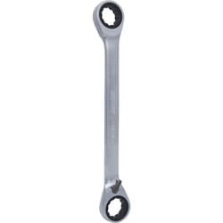 Chiave a cricco doppia poligonale gear reversibile,17x19mm