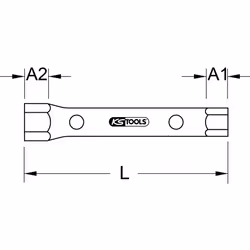 KS Tools 518.0881 Chiave per candela 1 pz
