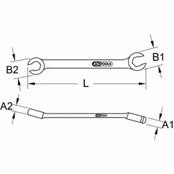 KS Tools 518.0516 chiave a forchetta