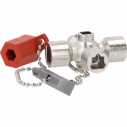 Con catenella Con adattatore per inserti a norma DIN 3126 / C 6,3 Pressofusione di zinco Dimensione profilo in slot 7 Dimensi ...