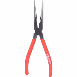 A norma DIN ISO 5745 Punte mezzotonde Mascelle dentate Impugnatura rivestita Con tagliente integrato Cromate opache Acciaio s ...