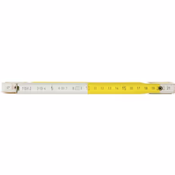 Dieci stecche bianche/gialle Snodi esternamente visibili con molle ottonate Rivetti passanti Graduazione in mm su entrambi i  ...