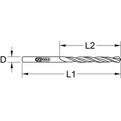 KS Tools 330.1110 punta per trapano Punta per trapano elicoidale 5 pz