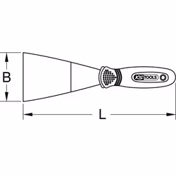 KS Tools 144.0628 raschietto manuale
