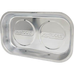 Kstools - Vassoio magnetico in acciaio inossidabile,2 magneti,140x240mm