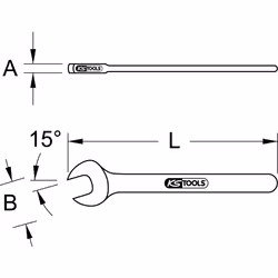 KS Tools 117.1513 chiave a forchetta - Vista aggiuntiva 5