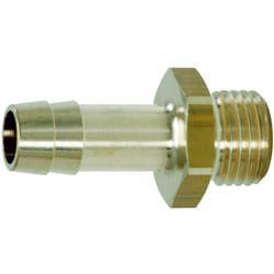 Raccordo portomma in ottone,filett.est., 45°, G3/8"AGx13mm