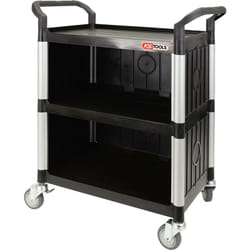 Kstools - Carrello di servizio p.officina in plastica,rivestimento