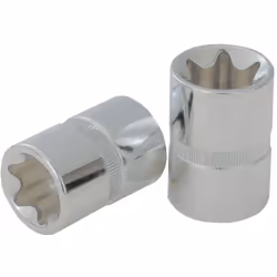 Torx profilo E Quadro femmina a norma DIN 3120 / ISO 1174 con sede per sfera di tenuta Per utilizzo manuale Cromate lucide Cr ...