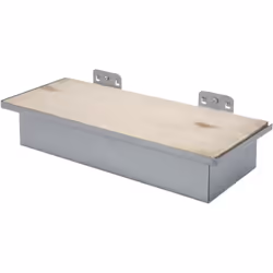 Con piano in legno da forare Adatto per misure forate 10 x 10 mm - distanza fori 38 mm Inclusa vite di fissaggio Spessore pia ...