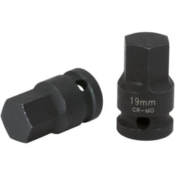 Ks Tools 150.1710 Bussola per avvitatori ad impulsi, per esagono incassato 1/2', 19mm