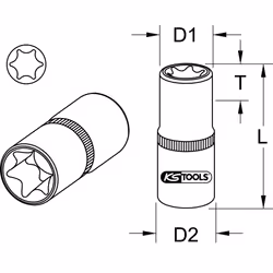 KS Tools 911.4316-E bussola e set di bussole Presa elettrica