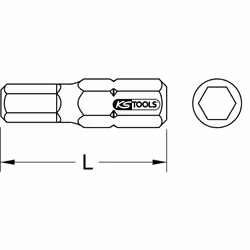 KS Tools 910.2264 punta per cacciavite 5 pz