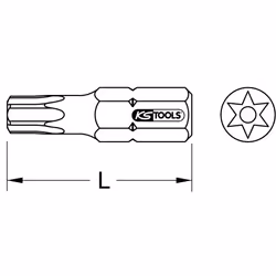 KS Tools 910.2365 punta per cacciavite 5 pz
