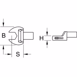 KS Tools 516.2117 adattatore ed estensione per chiavi 1 pz Attacco terminale per chiave