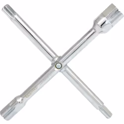 10 funzioni 4 x esagonale 3/8“, 1/2", 3/4“ + 1“ per l'installazione e la rimozione di valvole per radiatori e detentori 4 x f ...