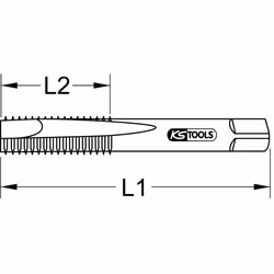 KS Tools 331.009 barra filettata Acciaio