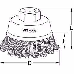 KS Tools 340.0025 spazzola in fil di ferro - Vista aggiuntiva 5