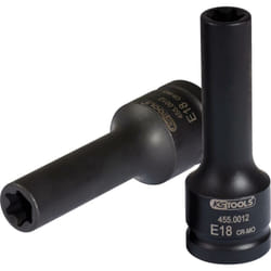 3/4" Bussola p.avvitatori ad impulsi p.viti Torx,lunga,E18