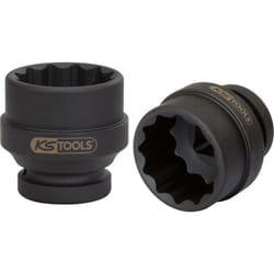 1" Bussola poligonale p.avvitatori ad impulsi,corta,55mm