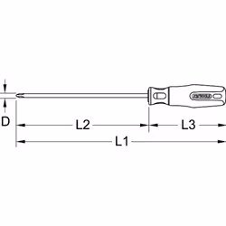 KS Tools 117.0538-E cacciavite manuale Singolo Offset screwdriver - Vista aggiuntiva 6