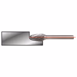 KS Tools 515.3263 sbavatore rotante Metallo Ovale Ghisa, Plastica 1 pz