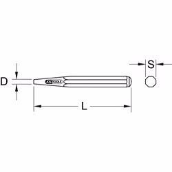 KS Tools 162.0345 punteruolo, set per unghie & punzonatrice Bulino - Vista aggiuntiva 5
