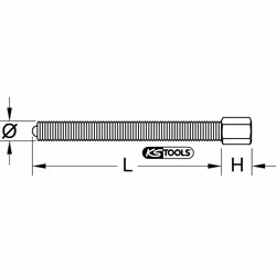 KS Tools 610.1705 Fuso Nero 1 pz