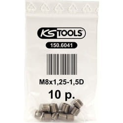 Kstools - Inserto filettato M8x1,25, 10,8 mm, confezione da 10
