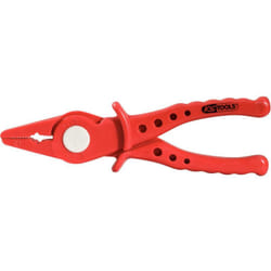 Kstools - Pinza piatta in plastica con isolamento protettivo, 180mm