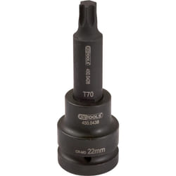 Kstools - 3/4' Bussola p.avvitatori ad impulsi p.viti Torx,lunga,T70