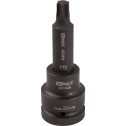 Kstools - 3/4' Bussola p.avvitatori ad impulsi p.viti Torx,lunga,T80