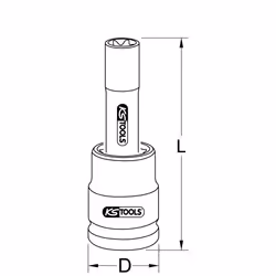 KS Tools 450.0454 bussola e set di bussole Presa elettrica - Vista aggiuntiva 5