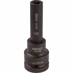 Torx profilo E Quadro femmina a norma DIN 3121 / ISO 1174 Finitura lunga Utilizzo con avvitatori Fosfatata Cromo-molibdeno Lu ...