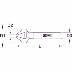 KS Tools 336.0045 punta per trapano Punta per sbavatura 1 pz