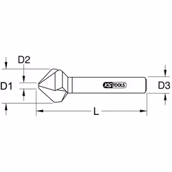 KS Tools 336.0131 punta per trapano Punta per sbavatura 1 pz